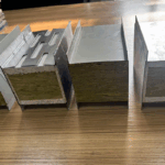 100 mm thick magnesium oxide-based color-coated steel panel with cotton insulation